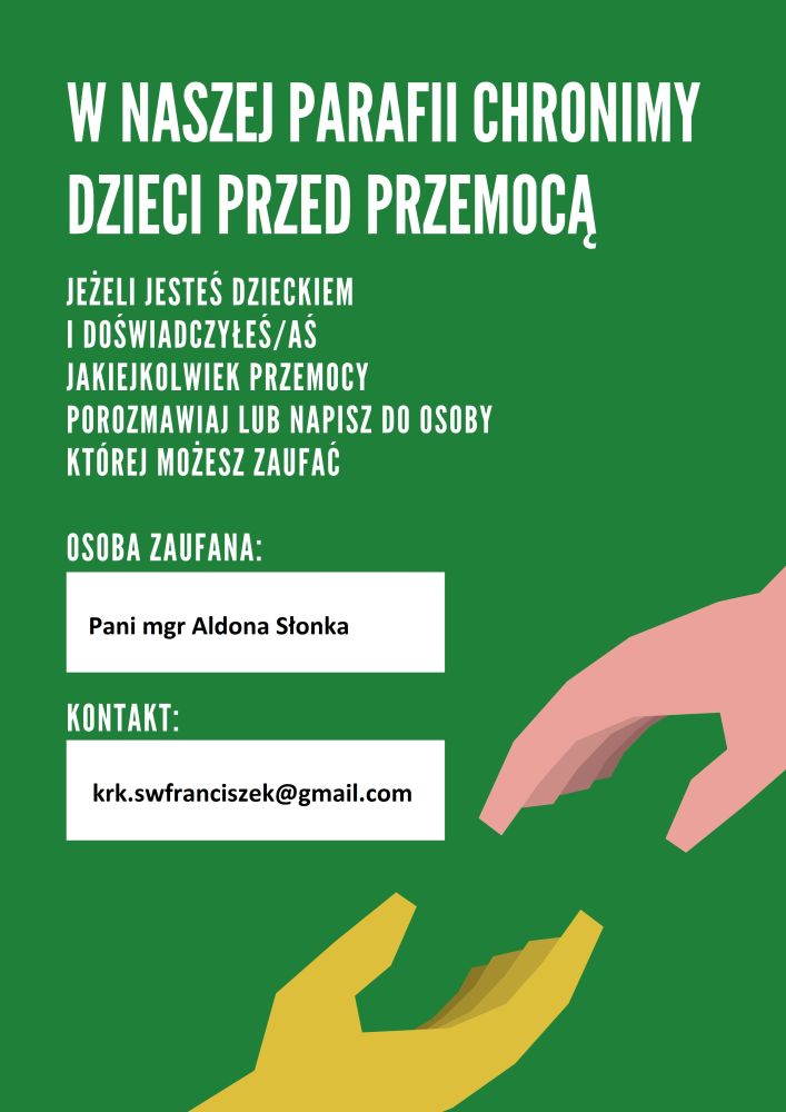 Plakat - informacja o osobie zaufania - kolor